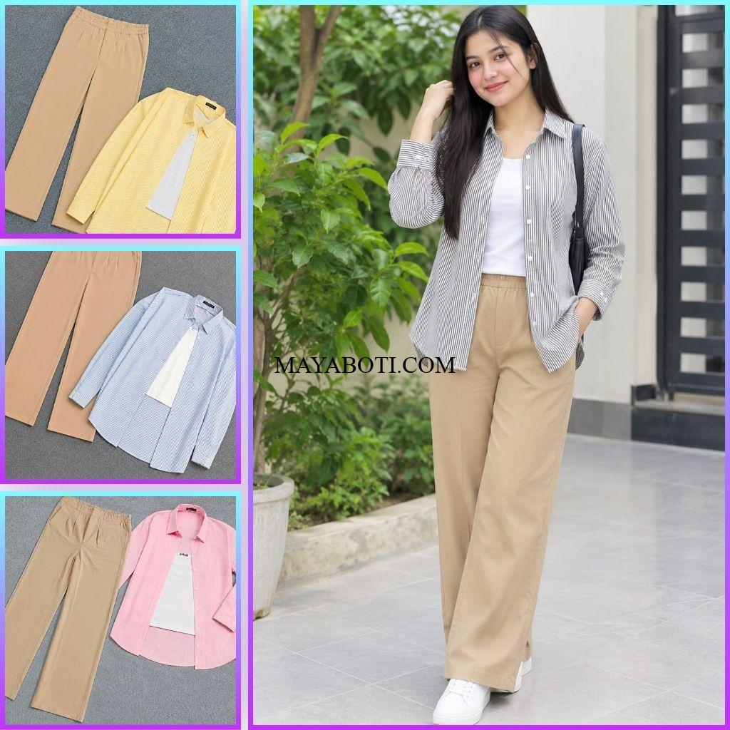 Casual Shirt and Pant Combo Set