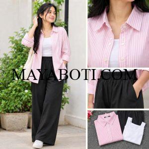 Casual Shirt - Pant and Inner Combo Set